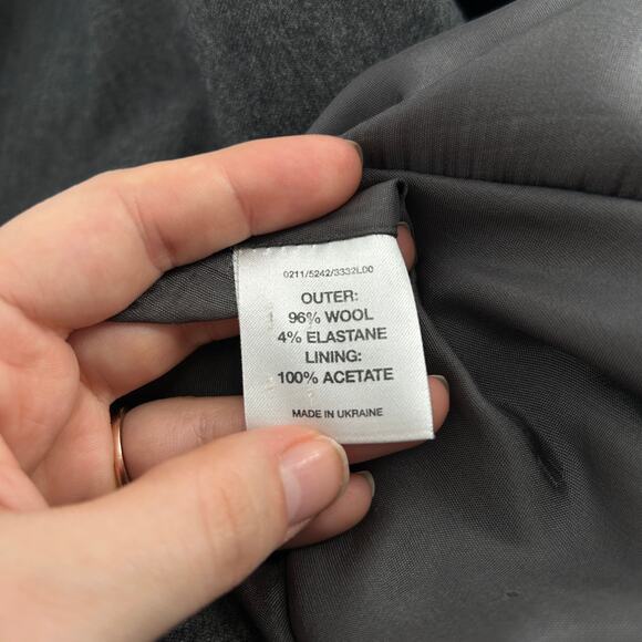 HOBBS LONDON Wool Dress Womens 6 Corpcore Office Professional Business Event - Picture 6 of 6